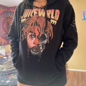 Juice Wrld hoodie from official site.